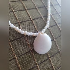 Beaded Seashell Necklace